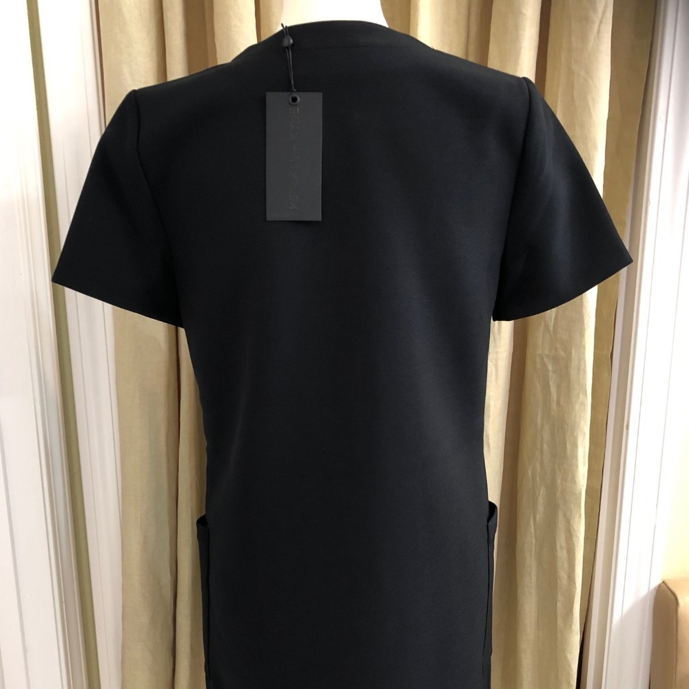 Kendall + Kylie Safari Mini Black Front Tie Dress - Picture 4 of 7